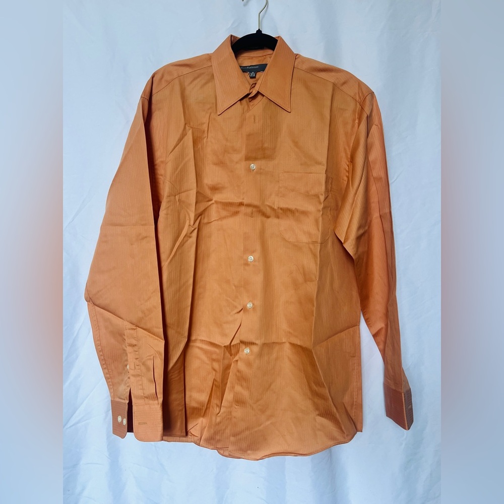 Perry Ellis Men's Burnt Orange Dress Shirt